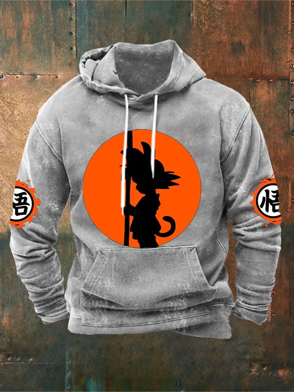 Men's Dragon Ball Casual Hooded Sweatshirt