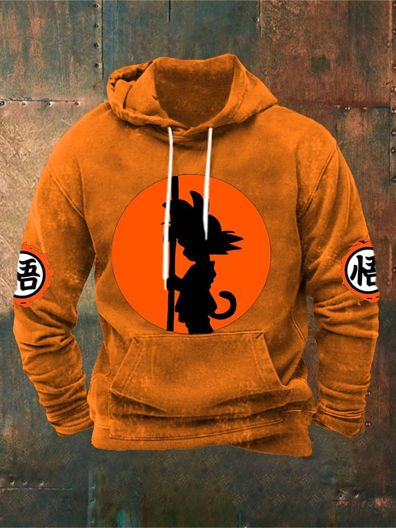 Men's Dragon Ball Casual Hooded Sweatshirt