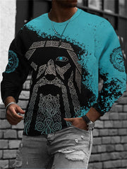 Men's Viking Casual Printed Sweatshirt