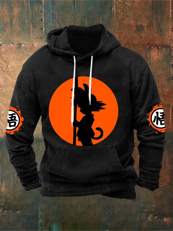 Men's Dragon Ball Casual Hooded Sweatshirt