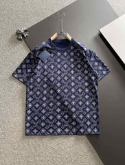 Blue All Over Print T Shirt