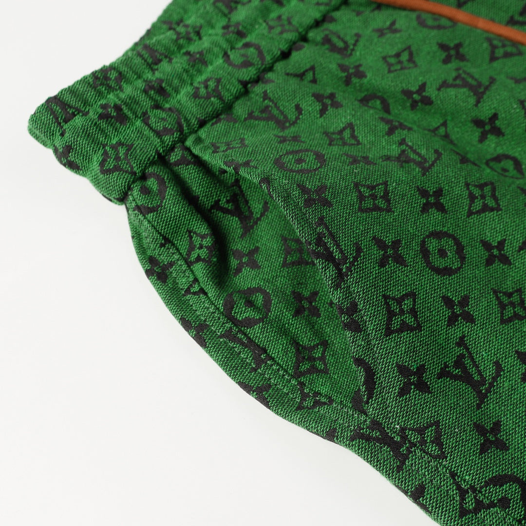 Green All Over Print Shorts