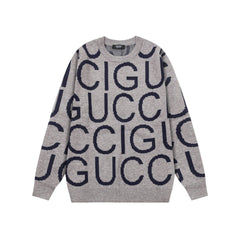 Lettering Knitted Sweater