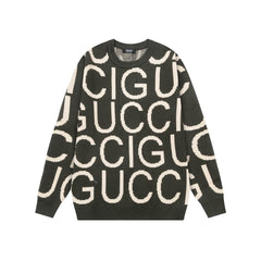 Lettering Knitted Sweater