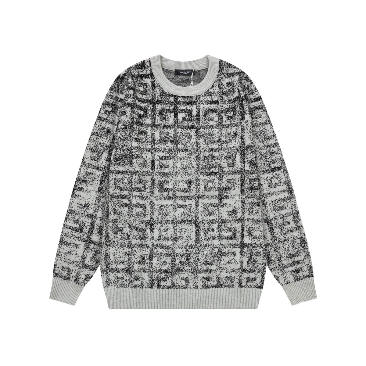 Grey Jacquard Sweater