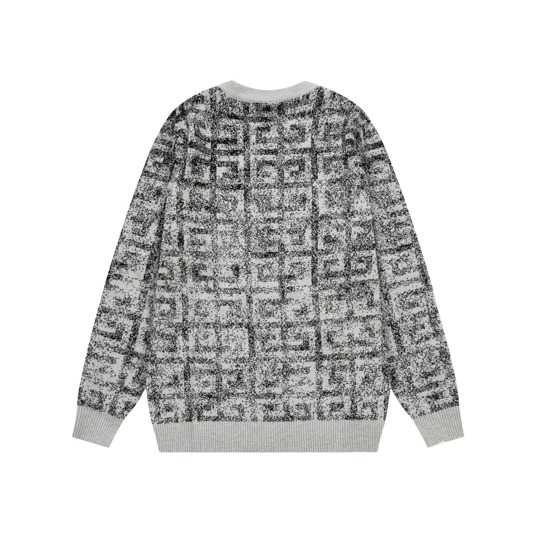 Grey Jacquard Sweater