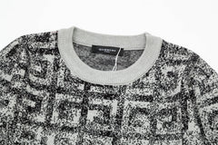 Grey Jacquard Sweater